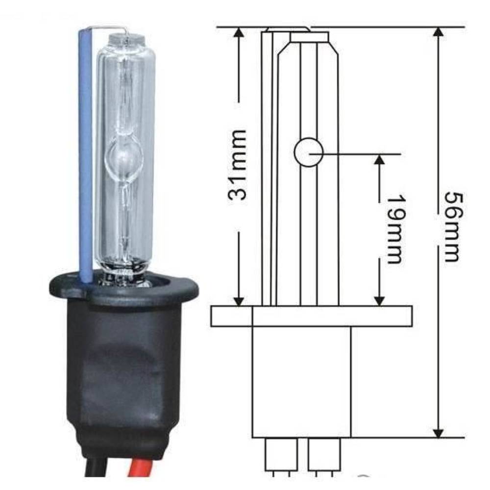 Set bec instalatie 6000K 55W Xenon H3