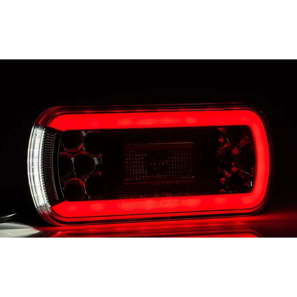 Lampa spate 220x100, 6 functii, cu mers inapoi si numar, LED, FT-130 COF Fristom