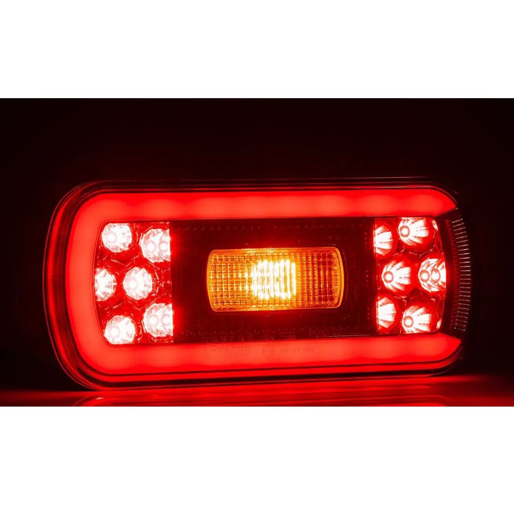 Lampa spate 220x100, 6 functii, cu ceata si numar, LED, FT-130PM Fristom Lampa spate 220x100, 6 functii, cu ceata si numar, LED, FT-130PM Fristom