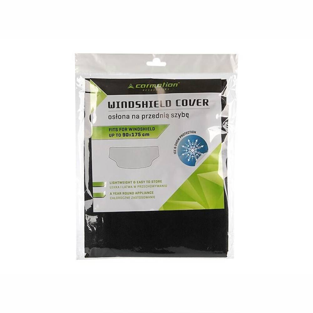 Husa parbriz exterior iarna, antiinghet, 175x90cm, neagra, 58557 Carmotion