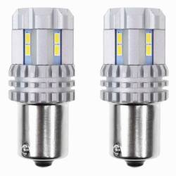 Set 2 becuri semnalizare 12 LED-uri, 12/24V, P21W, Canbus 02449 Amio