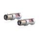 Set 2 becuri stop frana 24 LED-uri, 12/24V, P21/5W, BAY15d Canbus, rosu, Canbus 02579 Amio