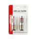 Set 2 becuri stop frana 24 LED-uri, 12/24V, P21/5W, BAY15d Canbus, rosu, Canbus 02579 Amio