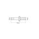 Prezon roata remorca 7.5T echipat cu piulita, L=100mm, M20/M22x1.5 1812 / tc12