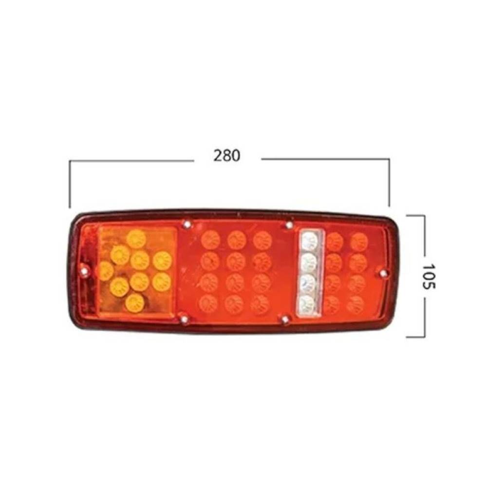 Lampa spate 275x100, 4 functii, cu mers inapoi, LED, ZD113