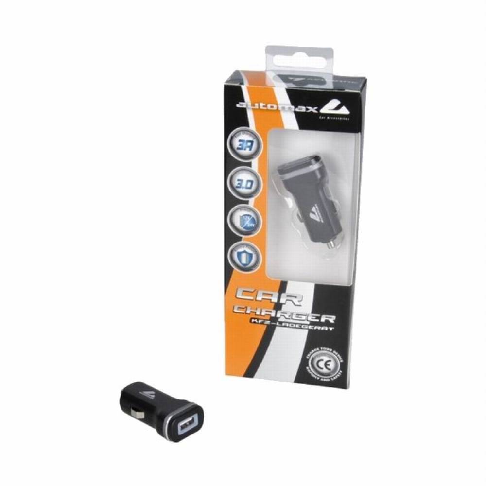 Incarcator auto 1 USB Qualcome QuickCharge 3.0, 12-24V 3A 4113 Automax