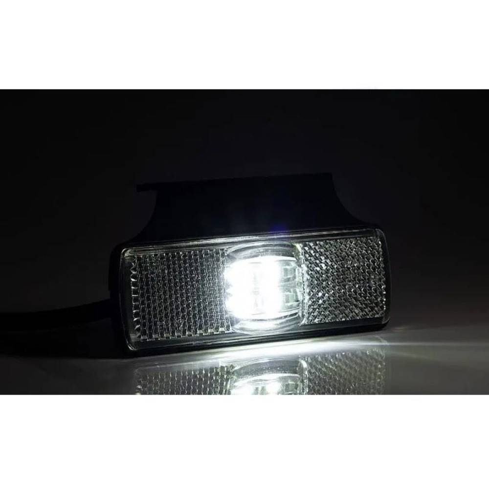 Lampa gabarit 100x32, LED, alba, cu suport lateral, 12-36V, FT-017/b+k Fristom