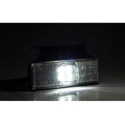 Lampa gabarit 100x32, LED, alba, cu suport lateral, 12-36V, FT-017/b+k Fristom