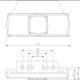 Lampa gabarit 100x32, LED, alba, cu suport lateral, 12-36V, FT-017/b+k Fristom