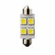 Set 2 becuri sofit 39mm 4 LED-uri SMD 12V C5W 6246 Vecta Set 2 becuri sofit 39mm 4 LED-uri SMD 12V C5W 6246 Vecta
