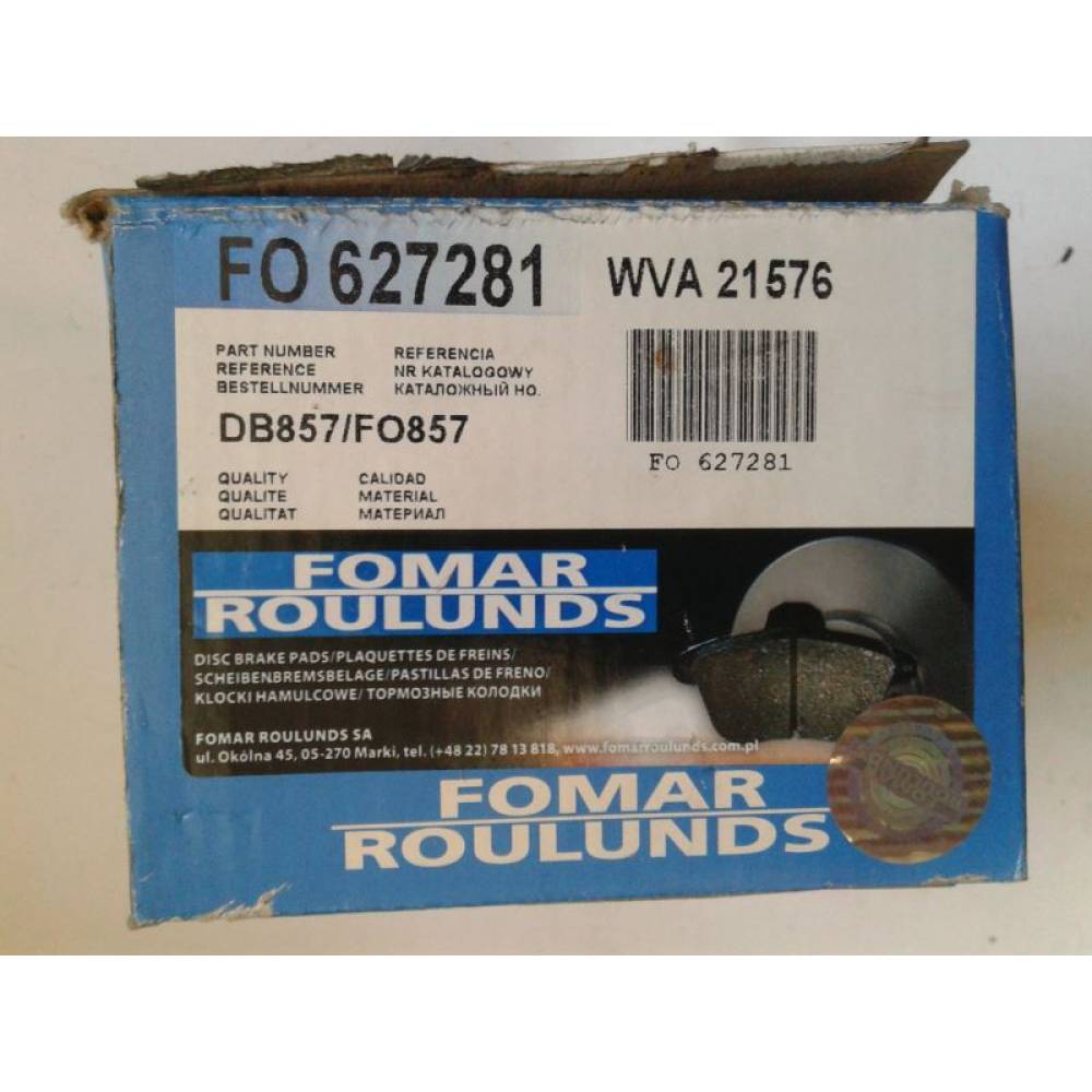 Placute frana WVA 21576 Fomar