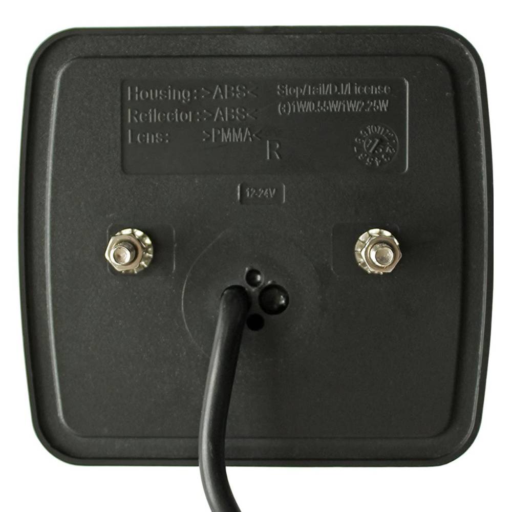 Lampa spate 100x95, 4 functii, iluminare numar,cablu, LED, stanga, Glow DAFA TRS004L