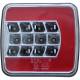 Lampa spate 100x95, 4 functii, iluminare numar,cablu, LED, stanga, Glow DAFA TRS004L