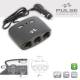 Stecher 3 prize 12/24V cu fir, 2 USB-uri, 2.1A, 120W, negru, Pulse MLS511B
