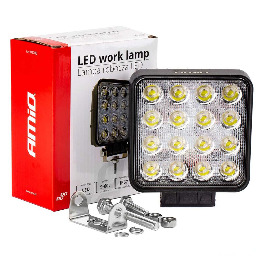 Proiector lucru 108x108, LED, 9-60V / 48W, 4000lm, 01700 Amio