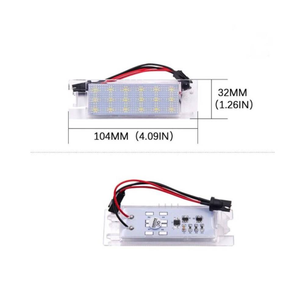 Set 2 bucati lampa numar LED compatibila Opel Zafira, Astra, Corsa, Insignia 71001