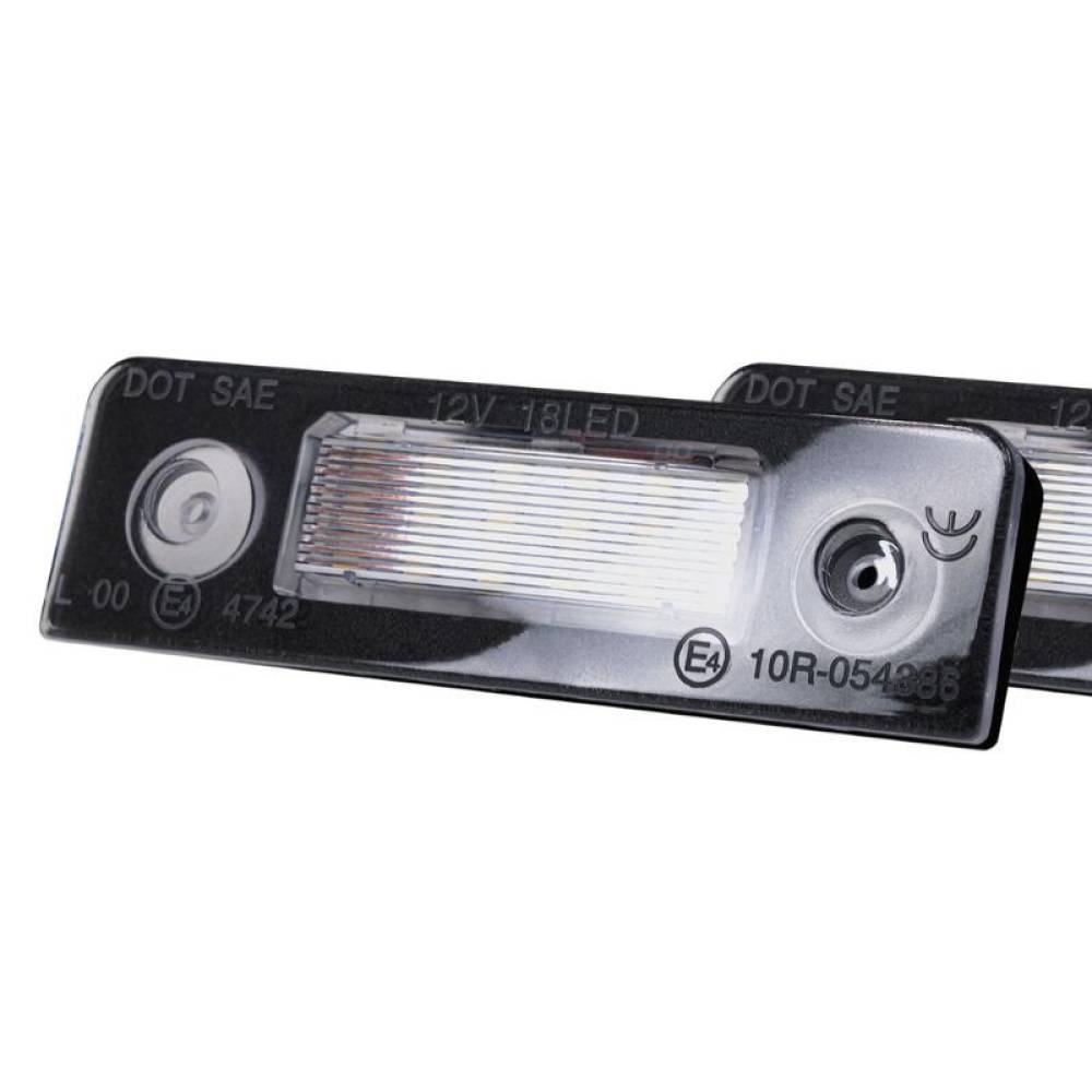 Set 2 bucati lampa numar compatibil LED Skoda Octavia, Roomster, AMIO 04558, 71401