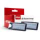 Set 2 bucati lampa numar LED, compatibil VOLVO V70, XC70, S60, S80, XC90, AMIO-04563, 71306