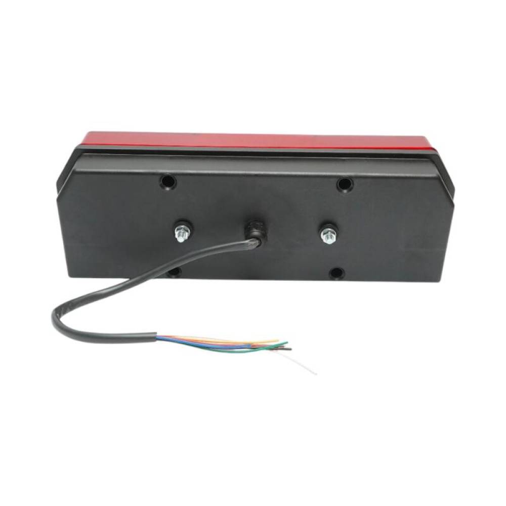 Lampa spate 420x140, 8 functii, 12-24V, fara bec, cu triunghi si cablaj, LED, stanga, Ucler 0105L, 98643, RN17 Lampa spate 420x140, 8 functii, 12-24V, fara bec, cu triunghi si cablaj, LED, stanga, Ucler 0105L, 98643, RN17