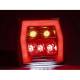 Lampa spate 99,6x93, 4 functii, iluminare numar, LED Neon, FT-120T Fristom Lampa spate 99,6x93, 4 functii, iluminare numar, LED Neon, FT-120T Fristom