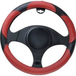 Husa volan 37 - 39cm negru cu rosu 5524 Automax  