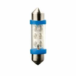 Set 2 becuri sofit 12V/C5W 39mm 6 LED-uri albastru 5867 Vecta