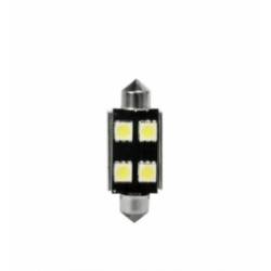 Set 2 becuri sofit 12V/C10W 42mm 4 LED-uri SMD Canbus alb 4549 Vecta