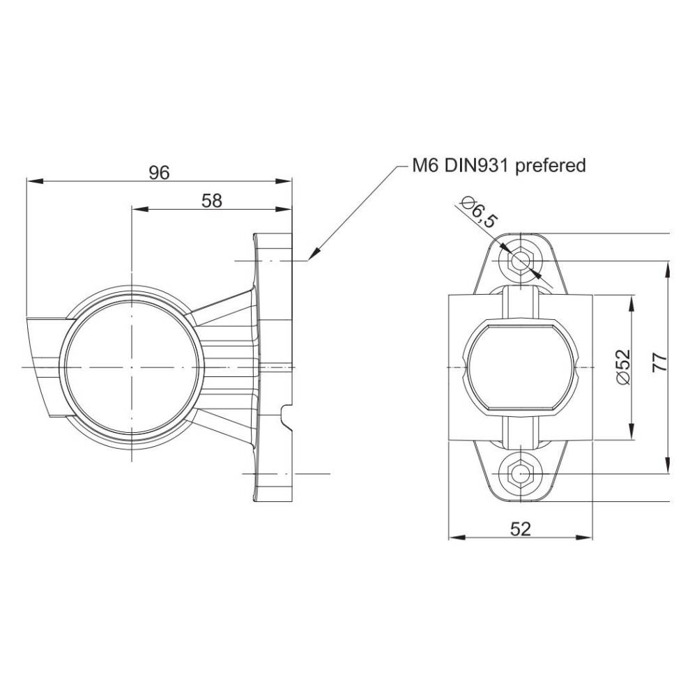 Lampa gabarit brat 96mm, LED, 3 functii, stanga, 12-36V, FT-140A-L Fristom 