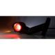 Lampa gabarit cu brat 190 lung, cotit la 45°, LED, 3 functii alba, rosie si galbena, stanga 12-36V, FT-140F-L Fristom