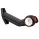 Lampa gabarit cu brat 190 lung, cotit la 45°, LED, 3 functii alba, rosie si galbena, stanga 12-36V, FT-140F-L Fristom