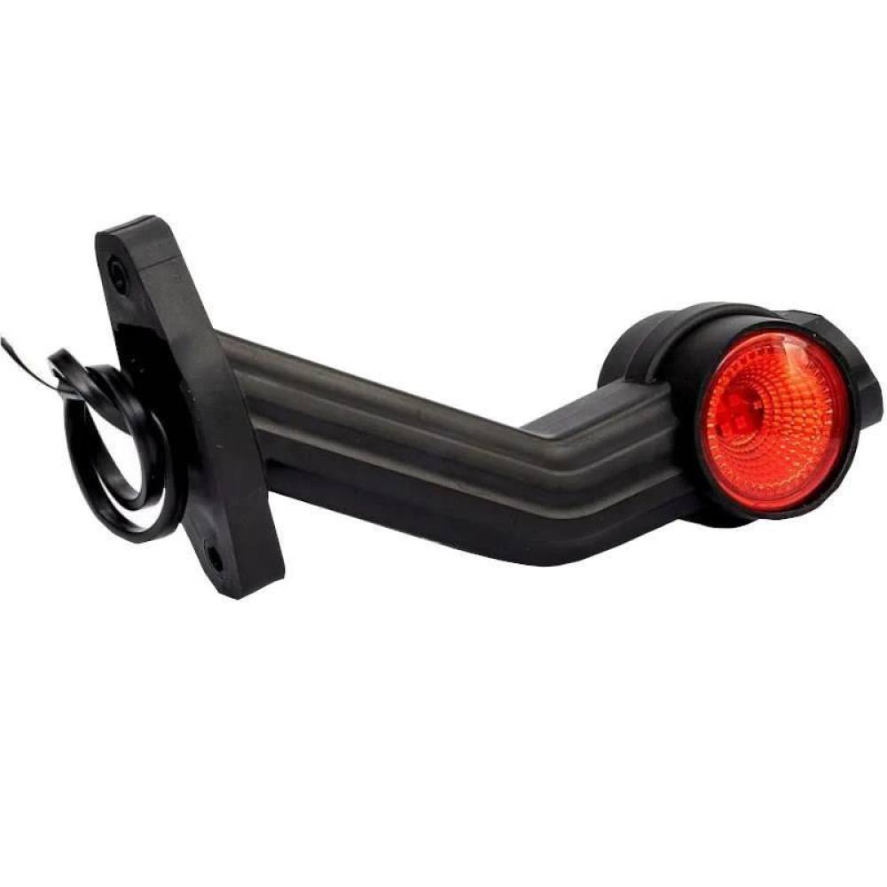 Lampa gabarit cu brat 190 lung, cotit la 45°, LED, 3 functii alba, rosie si galbena, dreapta 12-36V, FT-140 FP Fristom Lampa gabarit cu brat 190 lung, cotit la 45°, LED, 3 functii alba, rosie si galbena, dreapta 12-36V, FT-140 FP Fristom