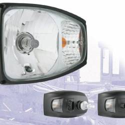 Far cu semnalizare stanga RGV1. cu mufa  AMP SuperSeal 5pini, 49030 Wesem