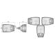 Far cu semnalizare dreapta RGV1. cu mufa AMP SuperSeal 5pini, 49040 Wesem