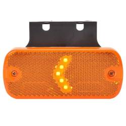 Lampa gabarit 105x45, LED, galbena, cu suport, sageata, 12-24V, W127 901 Was 
