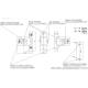 Lampa gabarit cu brat 84mm, LED, alb-rosie, picior scurt, W62 287 Was 