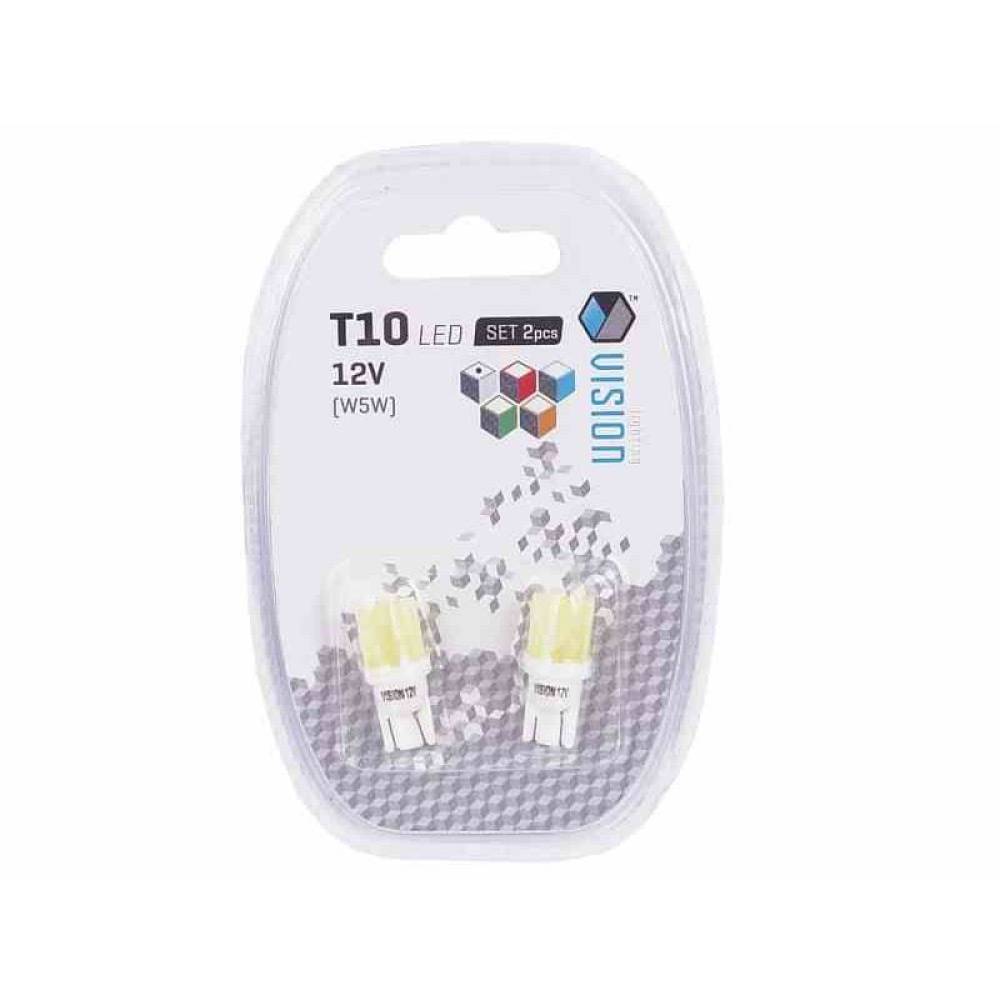 Set 2 becuri T10, LED 12V W5W 58959 Vision Set 2 becuri T10, LED 12V W5W 58959 Vision