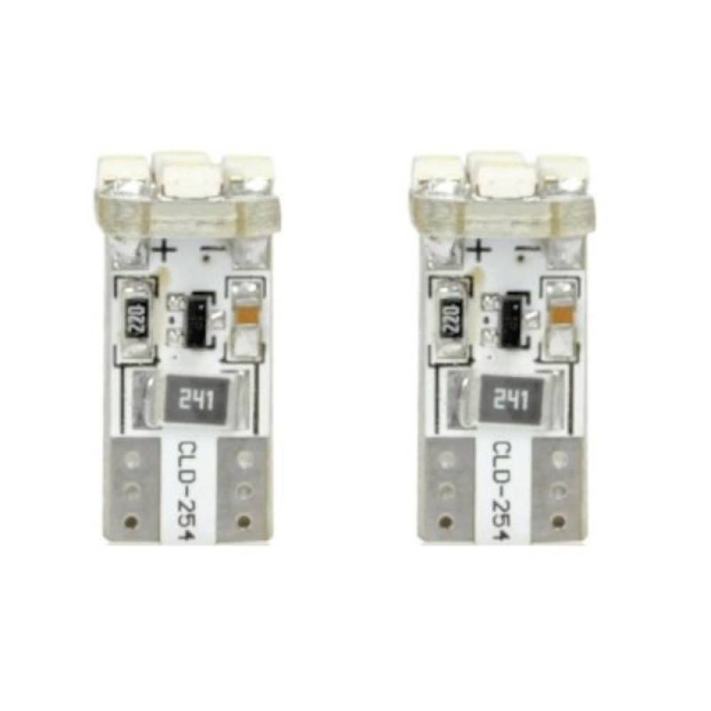 Set 2 becuri T10, 4 LED-uri SMD3528, 12V 5W W5W, Canbus Vecta 4563/F