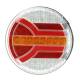 Lampa spate fi140, 4 functii, tip hamburger, LED Neon, semnalizare dinamica, Navia LZD 2342 Horpol