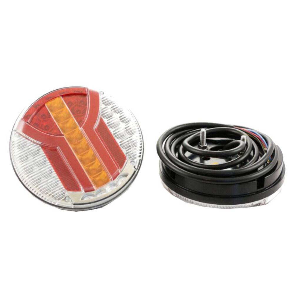 Lampa spate fi140, 4 functii, tip hamburger, LED Neon, semnalizare dinamica, Navia LZD 2342 Horpol