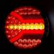 Lampa spate fi140, 4 functii, tip hamburger, LED Neon, semnalizare dinamica, Navia LZD 2342 Horpol