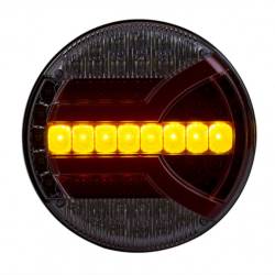 Lampa stop fi140, 5 functii, mers inapoi, ceata, tip hamburger, LED Neon, semnalizare dinamica, Navia, HOR94B LZD2341 Horpol