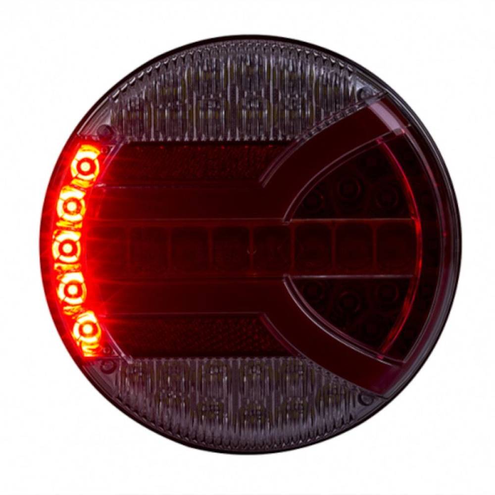 Lampa stop fi140, 5 functii, mers inapoi, ceata, tip hamburger, LED Neon, semnalizare dinamica, Navia, HOR94B LZD2341 Horpol