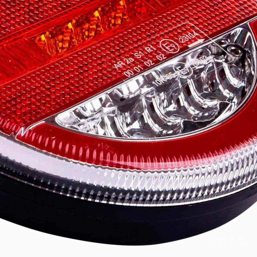 Lampa stop fi140, 4 functii, stanga-dreapta, LED, 12-24V, semnalizare dinamica, 02372 Amio