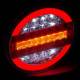 Lampa stop fi140, 4 functii, stanga-dreapta, LED, 12-24V, semnalizare dinamica, 02372 Amio