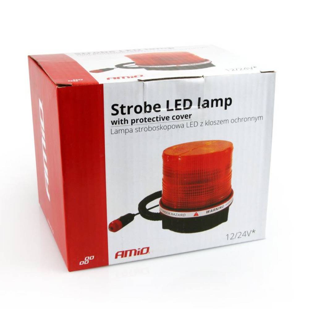 Girofar 12V, h115, LED, prindere cu magnet si 3 suruburi, 01276 Amio Girofar 12V, h115, LED, prindere cu magnet si 3 suruburi, 01276 Amio