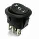 Buton basculant On/Off/On 3 faze, rotund, KCD1