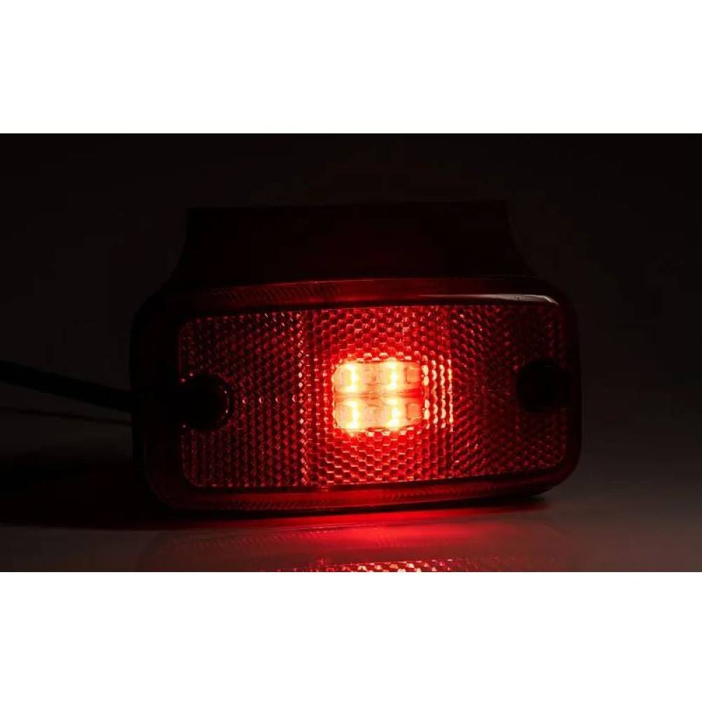 Lampa gabarit 110x54, LED, rosie, cu suport, 12-36V, FT-019C+K Fristom
