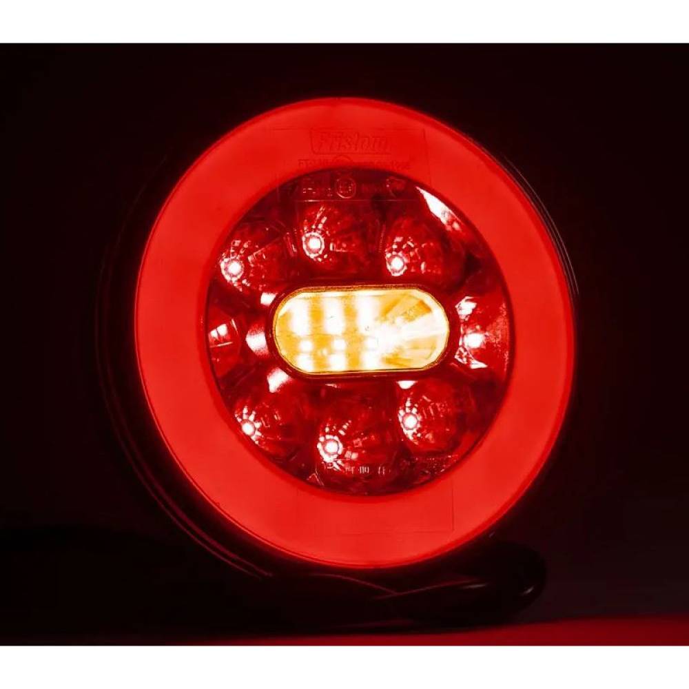 Lampa spate fi140, 3 functii, hamburger, fire, LED neon, FT-110 Fristom Lampa spate fi140, 3 functii, hamburger, fire, LED neon, FT-110 Fristom