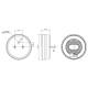 Lampa spate fi140, 3 functii, hamburger, fire, LED neon, FT-110 Fristom Lampa spate fi140, 3 functii, hamburger, fire, LED neon, FT-110 Fristom