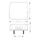 Lampa spate 100x90, 5 functii, iluminare numar, LED, TRL-003 Dafa
